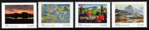 Iceland 2011 Art, The Pioneers, Paintings & Photography, Set of 4, MNH / UNM - Picture 1 of 1