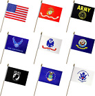 LoveVC Flag Set Small Mini Army Armed Forces Hand Held Flags on