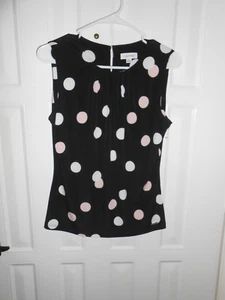 Camisa Calvin Klein Negra Rosa Blanca Lunares Pequeña - Imagen 1 de 3
