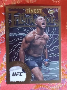 Jamahal Hill 2024 Topps Finest UFC Finet Intimators #int-29 Light Heavyweight - Picture 1 of 1