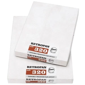 Fomapan Retropan 320 4x5 INCH / 25 Sheets B&W Negative Sheet Film - Picture 1 of 4