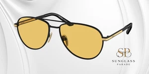 Gafas de sol para hombre PRADA PR A54S 1BO90C mate negro amarillo 60 mm - Imagen 1 de 2
