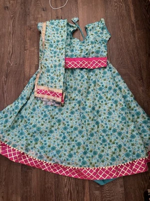 Girl’s Lehenga Choli - Indian Outfit for Kids for Girls - Image 1 of 3