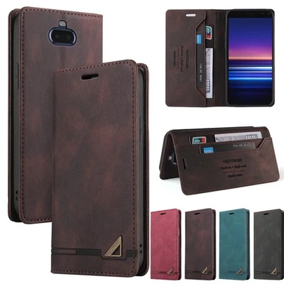 Leather Card Slot RFID-Blocking Wallet Case For Xperia 10VI 1VI ACE III 5 V 5IV - Image 1 of 4