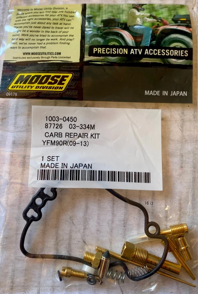 Kit de reparación de carburadores Moose Racing 1003-0450 Yamaha 2009-2013 YFM90R Foto 1 de 1