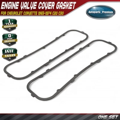 Juego de juntas de cubierta de válvula de motor para Chevrolet Corvette 1965-1974 C20 C30 C60 GMC Foto 1 de 4
