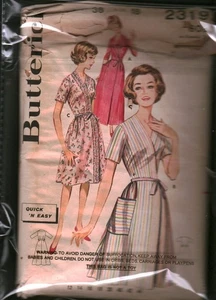 2319 Vintage Butterick Schnittmuster Junior 60er Jahre Quick Easy Kleid Morgenmantel 18 OOP - Bild 1 von 2