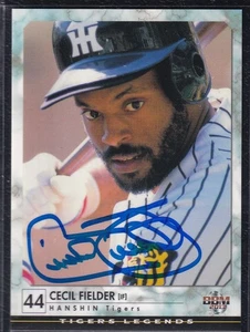 Cecil Fielder Hanshin Tigers Japanese BBM CARD SIGNED AUTOGRAPH セシル・フィルダー - Picture 1 of 2