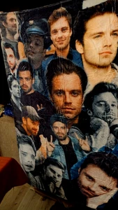 Sebastian Stan Collage superweich seidig leicht Überwurf für Sofa/Bett 40"x50" - Bild 1 von 6