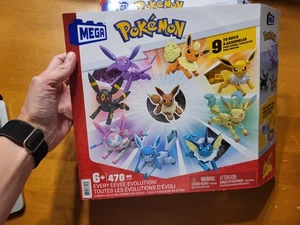 MEGA Pokemon Every Eevee Evolution Set 9 To Build Glaceon Sylveon Espeon Jolteon - Picture 1 of 8