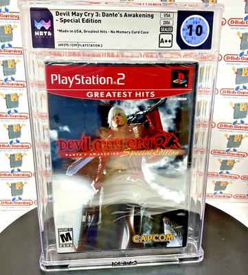 Devil May Cry 3 DMC Dantes Awakening PERFECT 10 PS2 New Sealed VGA WATA CGC PSA - Image 1 of 4