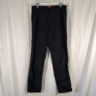 Pantalones deportivos Hugo Boss de nailon para hombre 32 L negros con cremallera a presión de carga bolsillos con cremallera Foto 1 de 4