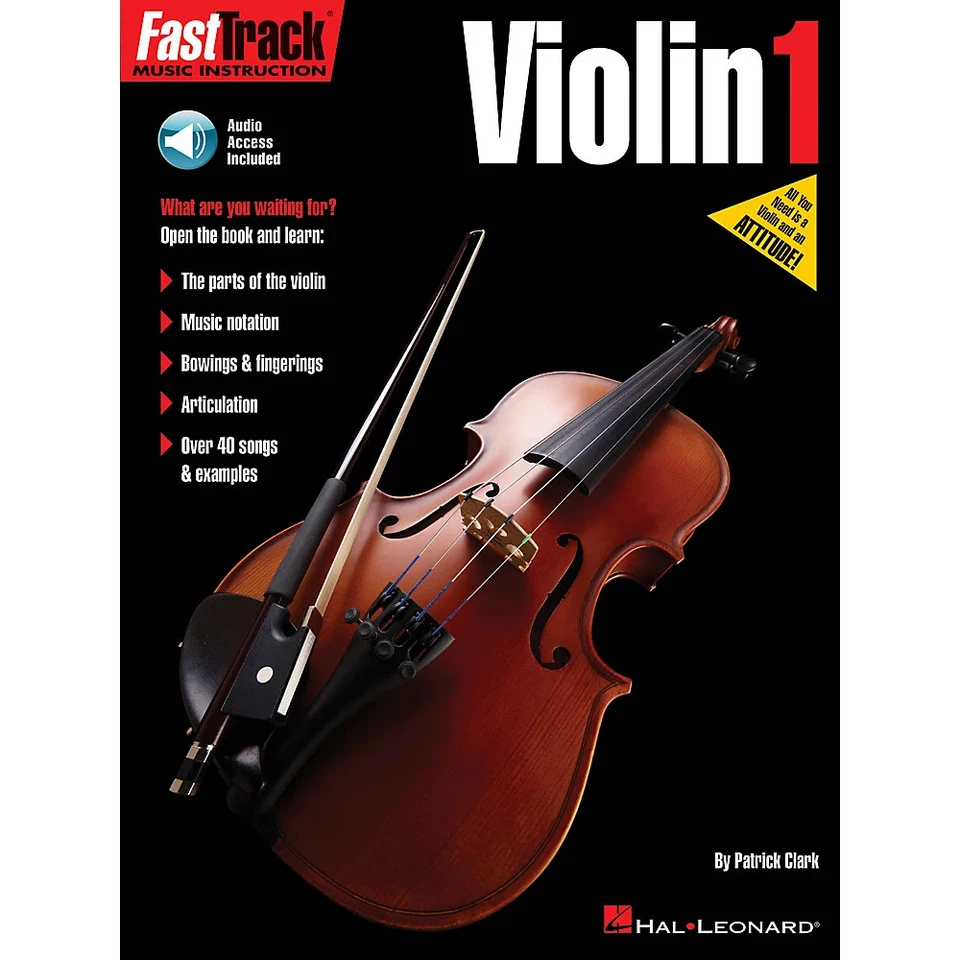 Libro 1 método de violín FastTrack audio de tapa blanda en línea por Patrick Clark Foto 1 de 1