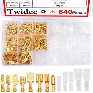 Car Audio Speaker Wire Spade Bullet Crimp Terminal Male Female Connector 640 PCS - Picture 1 of 6