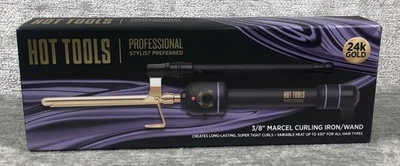 Hot Tools Professional 24k Gold 3/8" Marcel Curling Iron/Wand - Model 1106 - New - Image 1 of 4