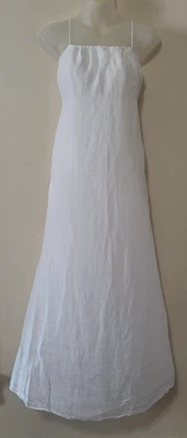 Banana Republic Maxi Dress Size XS White Linen Blend Lined Beach Wedding - Image 1 of 4
