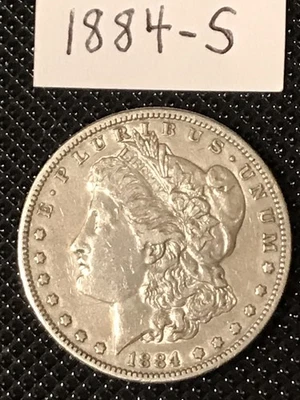 Dólar Morgan 1884-S XF+ **Detalles** Foto 1 de 4