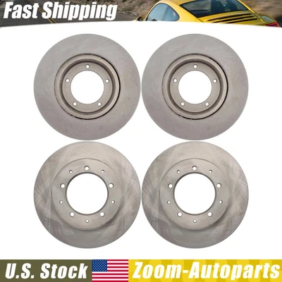 For 1994 1995 1996 1997 1998 Land Rover Discovery 4pcs Front + Rear Brake Rotors - Image 1 of 4