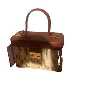 Mixtique Handtasche, Leder & Korbgeflecht  - Bild 1 von 7