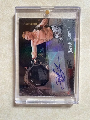 2010 Topps UFC Main Event Brock Lesnar Relic Auto WWE $$$ - Image 1 of 2