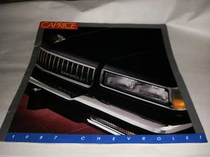 VINTAGE 1987 CHEVROLET CAPRICE, CLASSIC, BROUGHAM, WAGON BUYERS BROCHURE OPTIONS - Picture 1 of 4