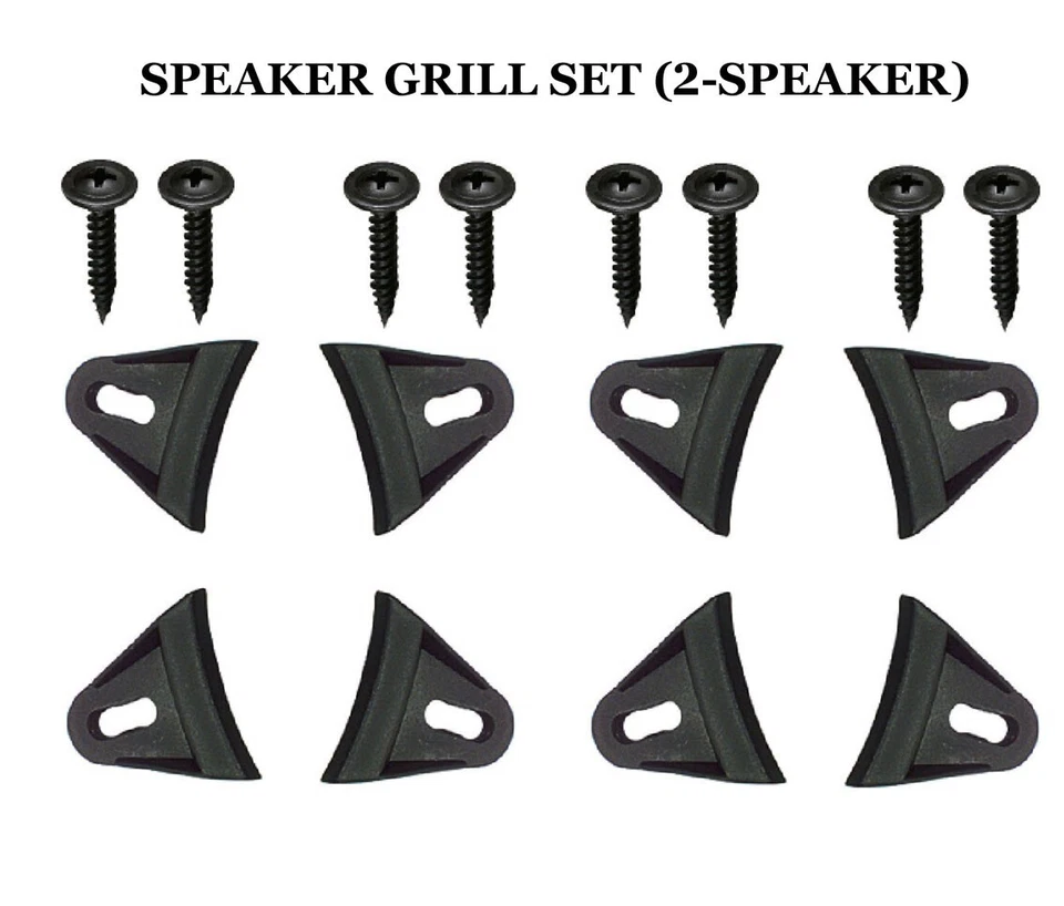 x8 Speaker Grill Mounting Clamp Clips & Screws for Waffle Mesh Sub-Woofer Covers - Image 1 of 1