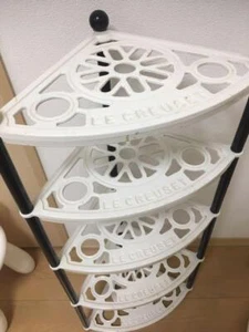 Le Creuset Soporte de Exhibición de Olla de 3 Niveles Estante Esmaltado de Hierro Fundido BLANCO (Pintado) - Imagen 1 de 3