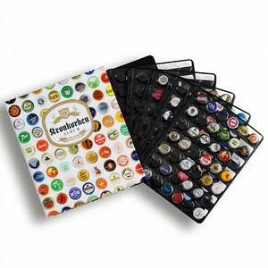  Elegante cartella per tappi CHAMPAGNE con 5 fogli Compart da 42 caselle - Imagen 1 de 1