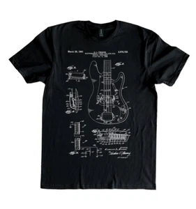 Camicia Fender Bass Patent, maglietta unisex - Foto 1 di 2