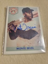 1992 Front Row All Time Greats Monte Irvin Autographed 5 card set