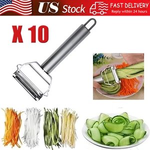 Stainless Steel Potato Peeler Vegetable Grater Fruit Slicer Carrot Cutter Tools - Picture 1 of 8