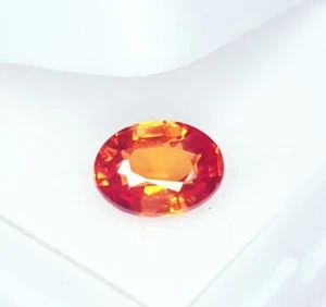 1,22 ct natürlicher Padparadscha Saphir unbeheizt lose zertifiziert Edelstein Saphir - Bild 1 von 7