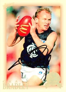 Signed 2007 CARLTON BLUES AFL Card CRAIG BRADLEY Hall Of Fame - Bild 1 von 2