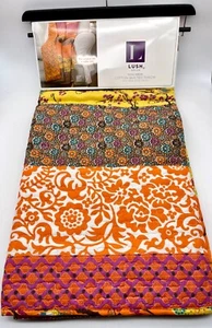 Lush Decor Royal Empire Tangerine Cotton Quilted Throw Floral Bird Design 50x60" - Picture 1 of 3
