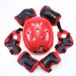 Elbow Knee Wrist Protective Gear+Adjustable Helmet for 3-16 Kids Toddler Youth - Picture 1 of 12