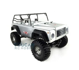 KYX 4*4 Full Metal Chassis Scale RC Rock Crawler CNC SCX10 Car Shell KIT Silver - Picture 1 of 8