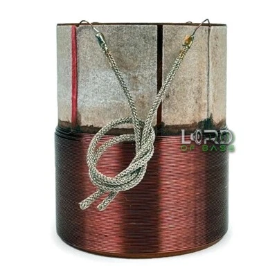 Bobina de voz de 2,5" doble 4 ohmios 4 capas de cobre con cables subwoofer altavoz piezas Foto 1 de 4