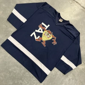 Camiseta deportiva de hockey vintage de roble rojo TAZ Tazmanian Devil de los años 90 hecha en EE. UU. NUEVA talla grande - Imagen 1 de 8