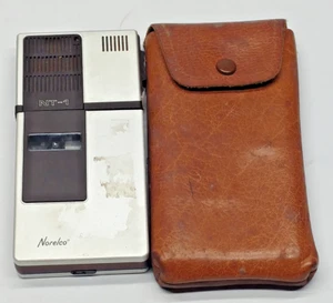 Norelco NT-1 Mini Cassette Tape Diktiergerät mit Koffer | NUR TEILE WIE BESEHEN - Bild 1 von 5