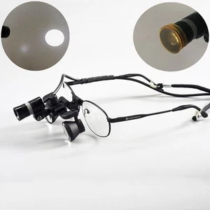 20cm Depth Of Field 2.5x/3x/3.5x Medical Dental Surgery Loupe With Headlight - Picture 1 of 8