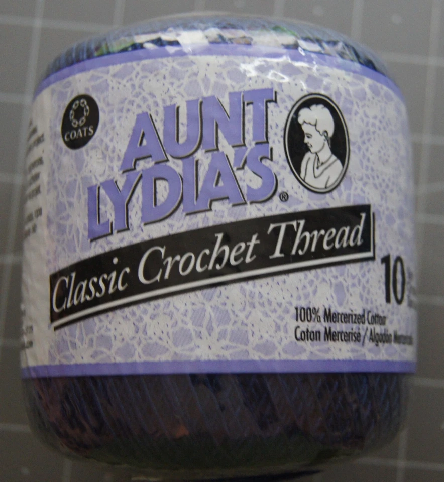 Aunt Lydia's Classic Crochet Thread Size 10 Navy 073650908675