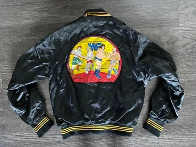 Chaqueta WWF 1985 de colección lucha libre WWE Andre Giant Hulk Hogan Youth Mediana 10-12 Foto 1 de 4