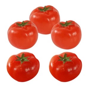 5 Stück Simulation Mini Tomaten Requisiten Künstliche Modelle Gefälschte Tomate Mini Deko - Bild 1 von 12