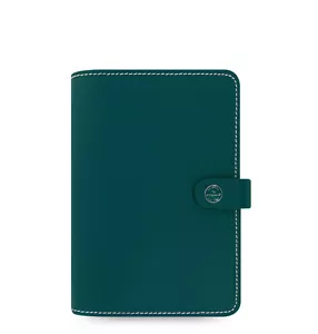 Filofax Personal Size The Original Organiser Diary Dark Aqua Leather 022382 Gift - Picture 1 of 9