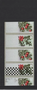 WINTER GREENERY  R20YAL  PRINTER TEST STRIP  TYPE 4 CHEQUERED DOTS  POST GO RARE - Picture 1 of 1