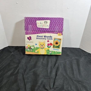 Baby Einstein First Words Discovery Cards 24 Educational Cards & Parent Learning - Picture 1 of 11