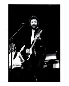 Eric Clapton Vintage Concert Playing Guitar Original 8x10 Stamped Photo - Picture 1 of 2