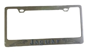 Oldtimer Messing Metall Jaguar Händler Nummernschild Rahmen Bordüre. EE - Bild 1 von 4