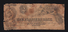 Planters Bank of Georgia $2 Dollar Obsolete Currency Ga Paper Money Note