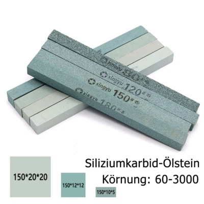 60-3000 Körnung Siliziumkarbid Ölstein Polierstein Schleifstein Schärfen Stein - Bild 1 von 4